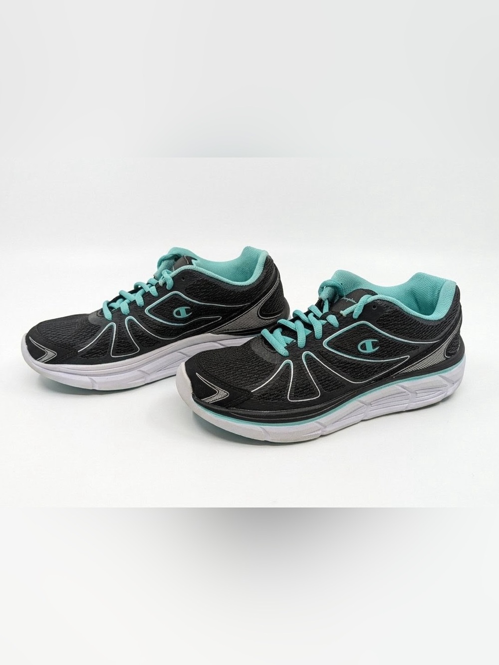 Champion Women's Black & Teal Athletic Running Sneakers